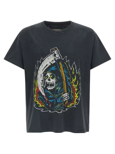 Gallery Dept. Mens Vintage Black Big Reaper Graphic Cotton-jersey T-shirt Xl In Animal Print