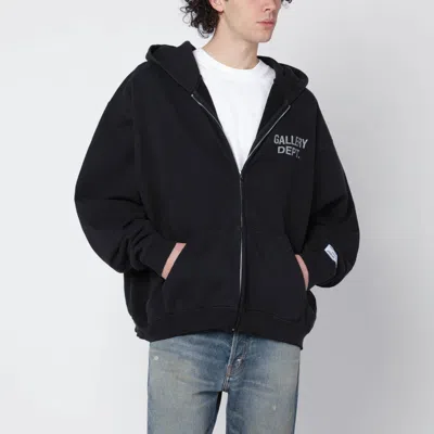 Gallery Dept. Logo-print Zip-up Hoodie In Black