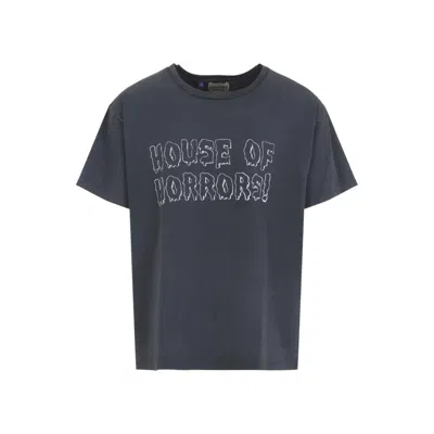 GALLERY DEPT. BLACK CREWNECK PRINTED T-SHIRT
