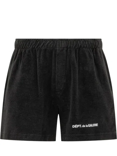 Gallery Dept. Black Logo Shorts