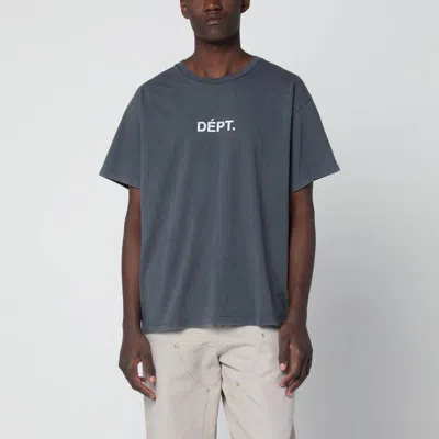 GALLERY DEPT. GALLERY DEPT. BLACK TEAM DEPT VINTAGEEFFECT TSHIRT