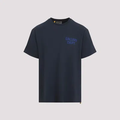 GALLERY DEPT. BLUE CREWNECK LOGO T-SHIRT