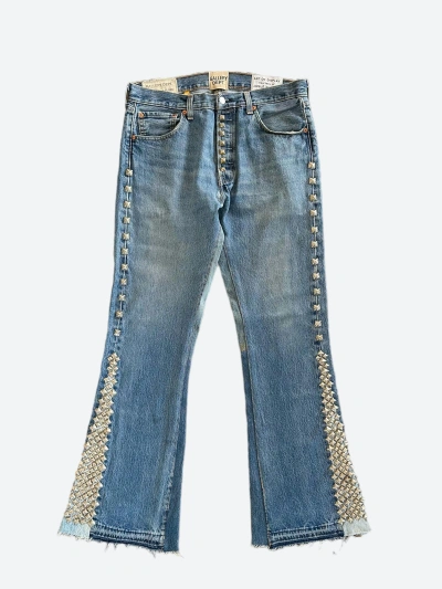 Pre-owned Gallery Dept. Blue Studded La Flare Jeans