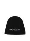 Gallery Dept. Ribbed Embroidered Beanie In Black