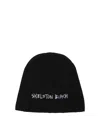 Gallery Dept. Ribbed Embroidered Beanie In Black