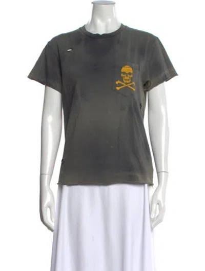 Pre-owned Gallery Dept. Bones Graphic Print T-shirt In Grey