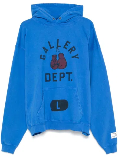 Gallery Dept. Boxing Merch Hoodie In Blue