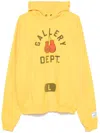 Gallery Dept. Boxing Merch Hoodie In Glyw Gold Yellow