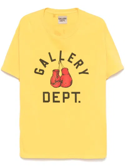 Gallery Dept. Boxing Merch Tee In Yellow