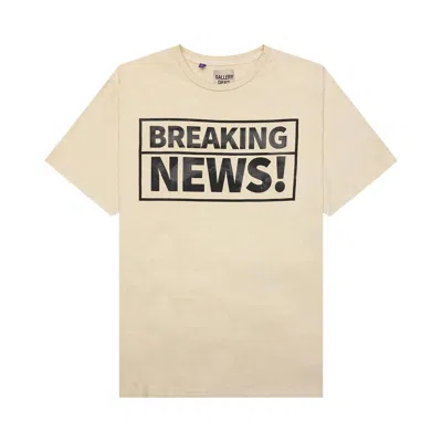 Pre-owned Gallery Dept. Breaking News Tee 'antique White'