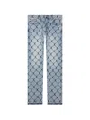 Gallery Dept. Cage Patterned Jeans In Blue