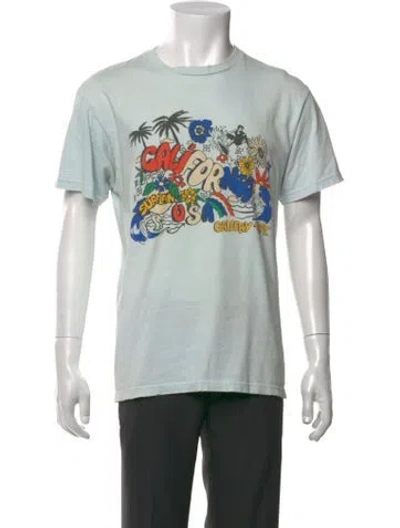 Pre-owned Gallery Dept. California Surf Graphic Print T-shirt In Blue