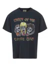 Gallery Dept. Graphic Print Short-sleeve T-shirt With Skull Motif In Black