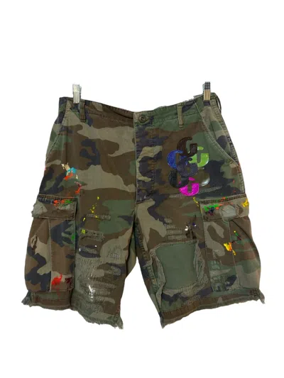 Pre-owned Gallery Dept. . Camo Cargo G Patch Shorts