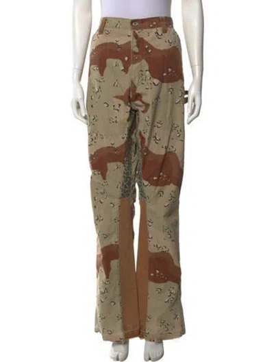Pre-owned Gallery Dept. Camo Flare Cargo Pants In Neutral