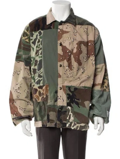 Pre-owned Gallery Dept. Camo Printed Utility Jacket In Neutral