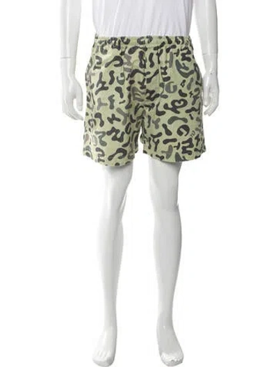 Pre-owned Gallery Dept. Camo Zuma Shorts In Green