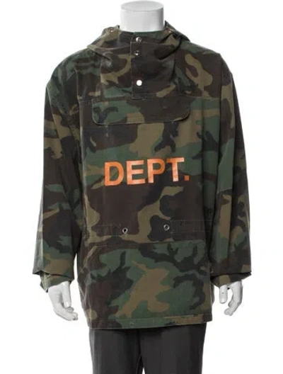 Pre-owned Gallery Dept. Camouflage Print Jacket In Green