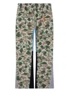 Gallery Dept. Flared Patchwork Camouflage And Logo-print Cotton-jersey Sweatpants In Multi