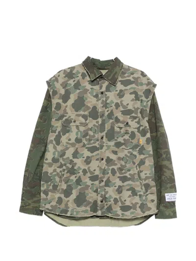 Gallery Dept. Camouflage Two-pocket Shirt In Green