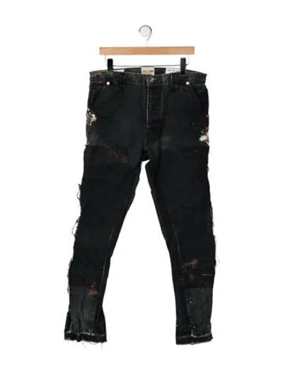 Pre-owned Gallery Dept. Carpenter Flare Moto Jeans In Gray