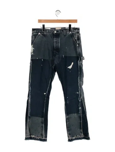 Pre-owned Gallery Dept. Carpenter Flare Straight-leg Jeans In Blue