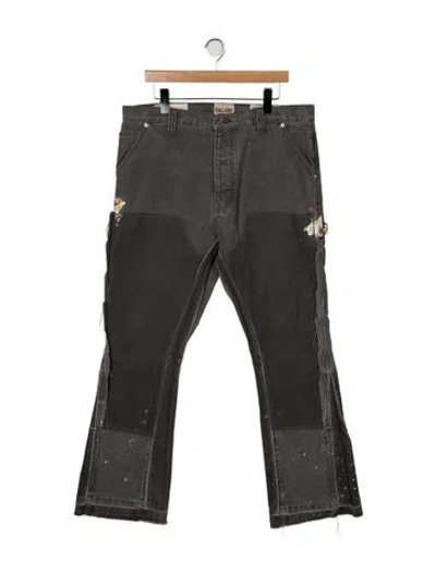 Pre-owned Gallery Dept. Carpenter Flare Straight-leg Jeans In Green