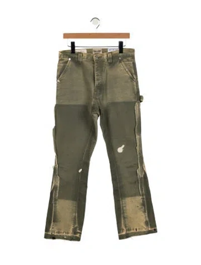 Pre-owned Gallery Dept. Carpenter La Straight-leg Jeans In Green