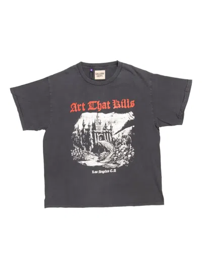 Gallery Dept. Castle-graphic T-shirt In Gray