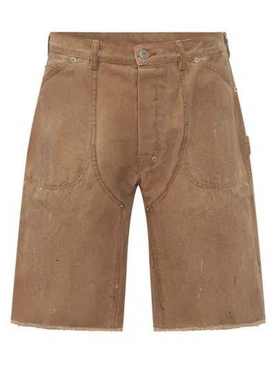 Gallery Dept. Casual Bermuda Shorts With Button Closure In Tan