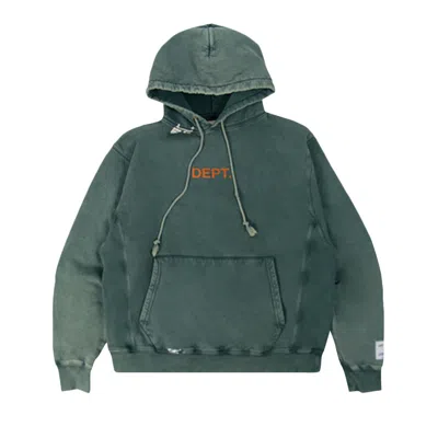 Pre-owned Gallery Dept. Center Logo Dept Hoodie 'forest Green' | Men's Size S