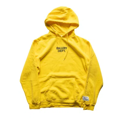 Pre-owned Gallery Dept. Center Logo Hoodie 'yellow' | Men's Size Xl