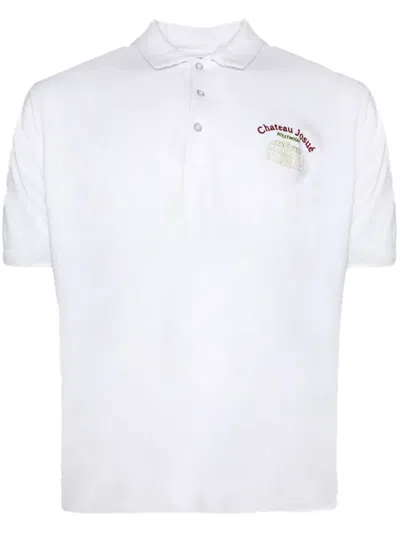 Gallery Dept. Chateau Josué Cotton Polo Shirt In White