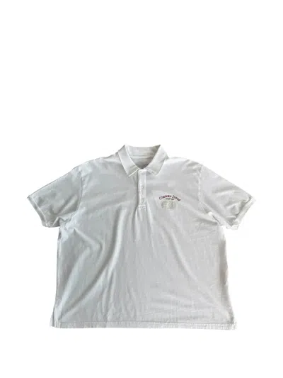 Gallery Dept. Chateau Josue Embroidered Polo Shirt In White