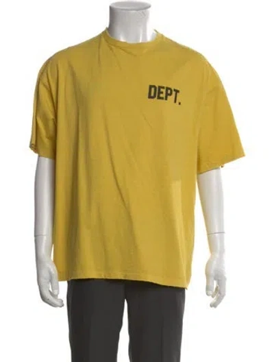 Pre-owned Gallery Dept. Coach Logo Graphic Print T-shirt W/ Tags In Yellow