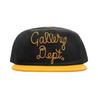 Pre-owned Gallery Dept. Collector Cap 'black Yellow' | Men's Size Onesize