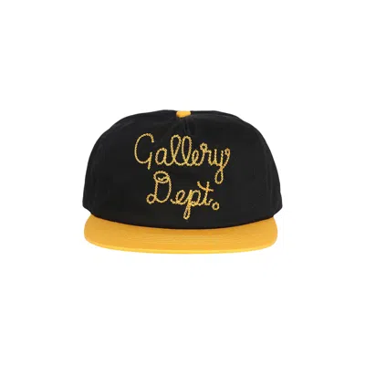 Pre-owned Gallery Dept. Collector Cap 'black/gold Yellow'