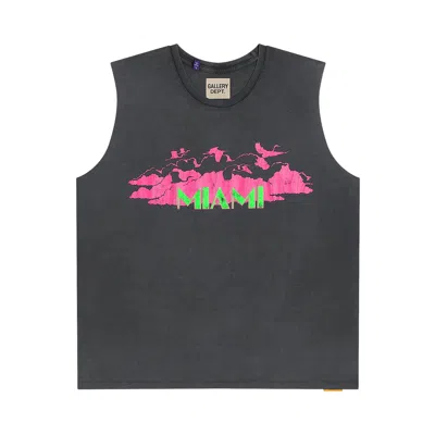 Pre-owned Gallery Dept. Collins Sleeveless 'ocean Wash Black' | Men's Size Xl