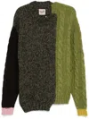 Gallery Dept. Colourblock Sweater In Green