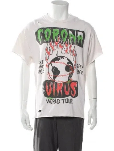 Pre-owned Gallery Dept. Corona Virus Graphic Print T-shirt In Neutral