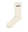 Gallery Dept. Cotton-blend Logo Socks In White