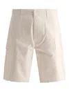 Gallery Dept. Men's "foil" Cargo Shorts In White