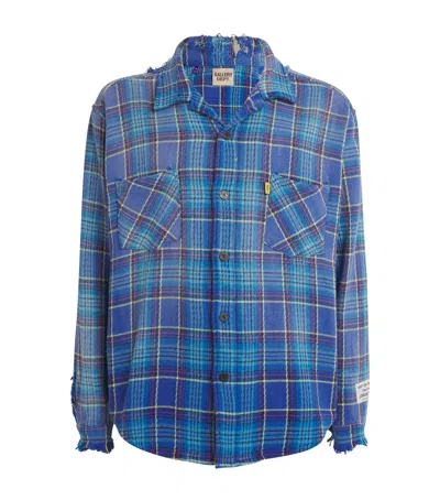 Gallery Dept. Cotton Flannel Marley Shirt In Blue