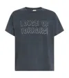 Gallery Dept. Horrors Glittered Printed Cotton-jersey T-shirt In Gray