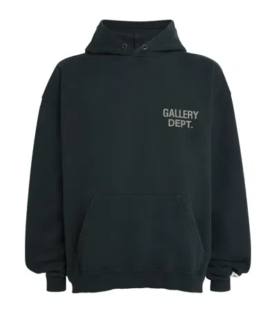 Gallery Dept. Cotton Logo 90s Hoodie In Black