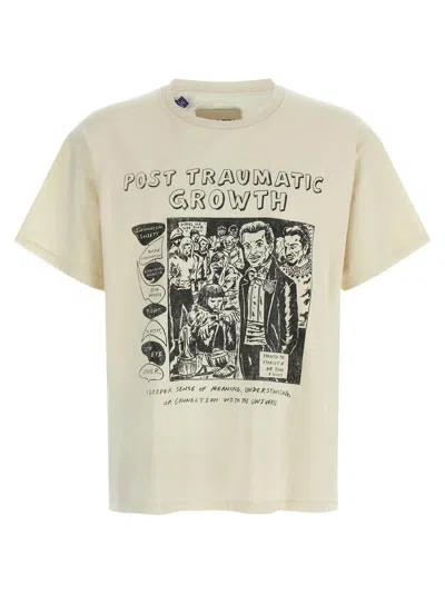 Gallery Dept. Ptg Logo Crew Neck Graphic T Shirt In Neutral