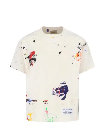 Gallery Dept. Cream Art On Display Abstract T-shirt In White