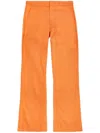 Gallery Dept. Cotton-twill Flared Chinos In Orange