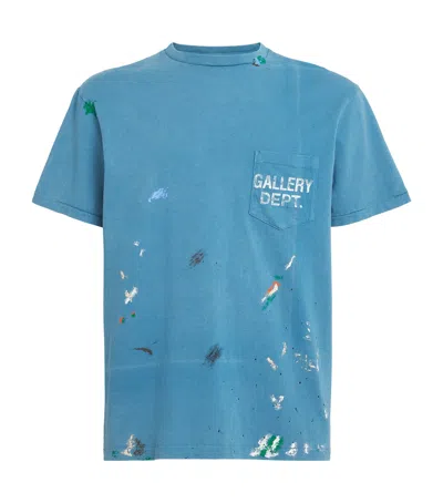 Gallery Dept. Cotton Vintage Logo T-shirt In Blue