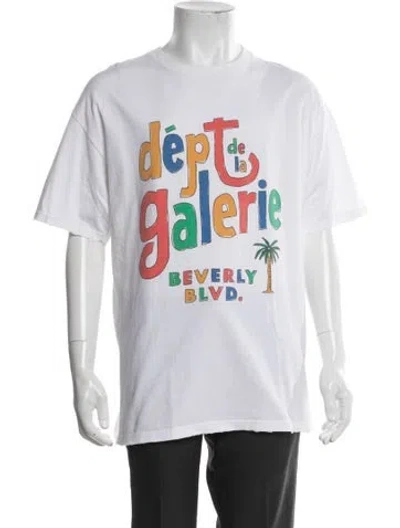 Pre-owned Gallery Dept. De La Galerie Cafe Graphic Print T-shirt In White
